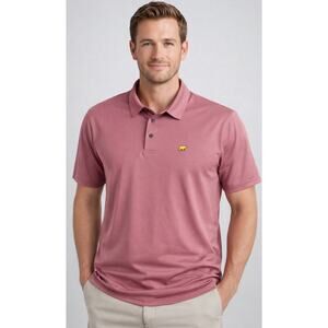Jack Nicklaus Men’s XXL Pink Golf Polo Shirt Short Sleeve Performance Bear Logo